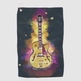 Toalla De Golf Arte de guitarra personalizado de Guay