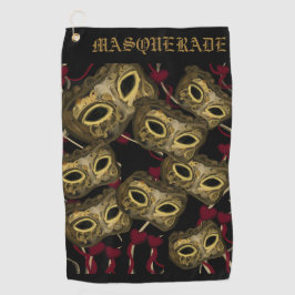 TOALLA DE GOLF ARTE DE MÁSCARAS   