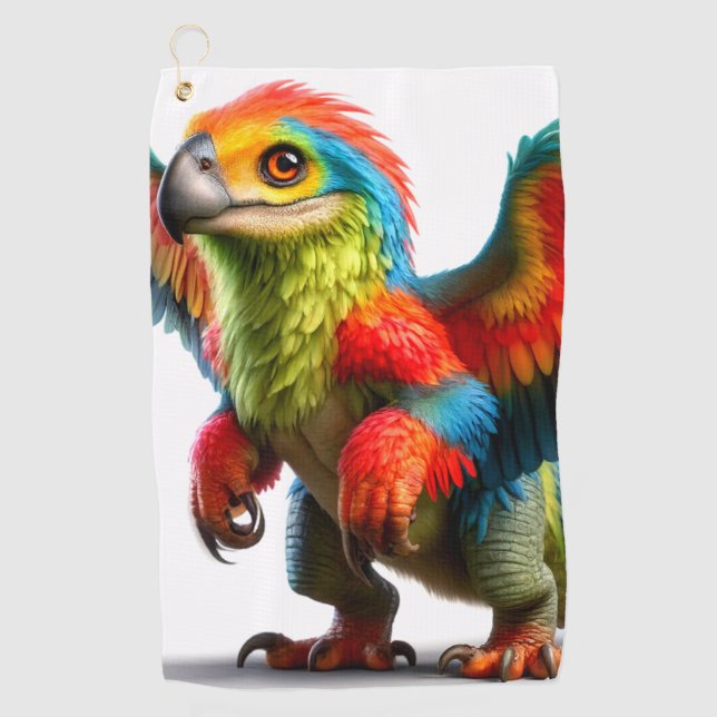 Toalla De Golf Arte de pájaro (Anverso)