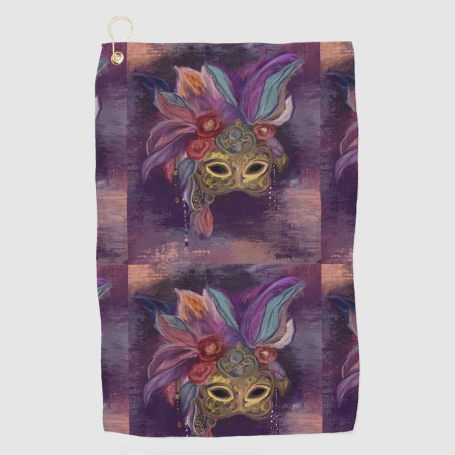 TOALLA DE GOLF ARTE MASQUERADE VENICE (Anverso)