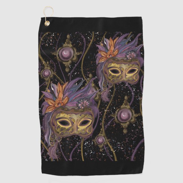 TOALLA DE GOLF ARTE MASQUERADE VENICE (Anverso)