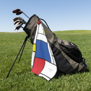 Toalla De Golf Arte Moderno De Stijl Geométrico Minimalista Mondr