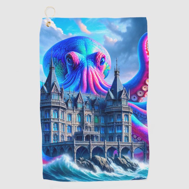 Toalla De Golf Arte Octopus (Anverso)