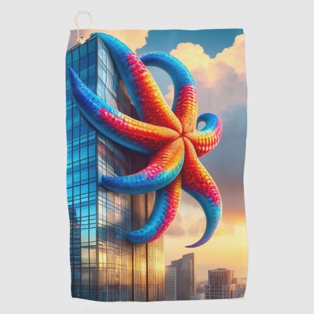 Toalla De Golf Arte Starfish (Anverso)