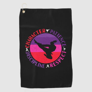 Toalla De Golf Artes Marciales Valores Fundamentales - Karate
