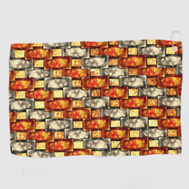 Toalla De Golf Articulaciones rectangulares talladas de color bei