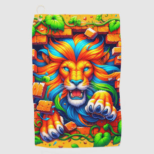 Toalla De Golf Artsy Lions