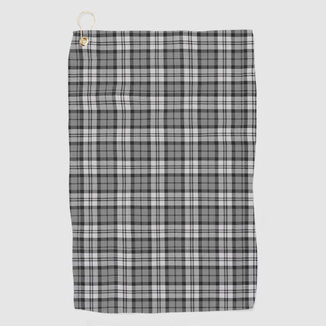 Toalla De Golf Ash Gray Blackwatch Campbell Tartan Plaid (Anverso)