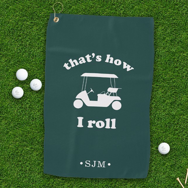 Toalla De Golf Así es como rollo | Monogramado (Subido por el creador)