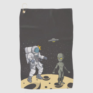 Toalla De Golf Astronauta y extranjera