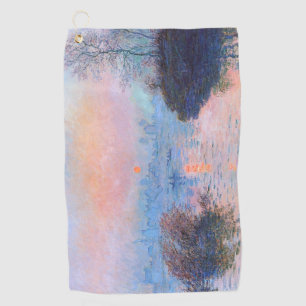 Toalla De Golf Atardecer en el Sena Claude Monet
