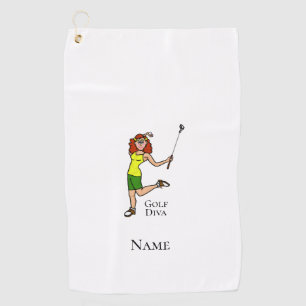 Toalla De Golf Auburn Female Golf Diva Golf Toalla
