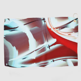 Toalla De Golf Aumento de la pintura digital recortada de color b