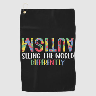 Toalla De Golf Autismo Viendo El Mundo De Manera Diferente Concie
