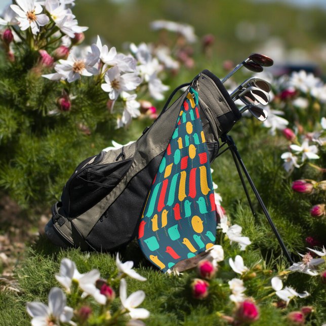 Toalla De Golf Aves geométricas (Golf Towel)