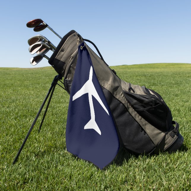 Toalla De Golf Aviación piloto de aviones Funky White (Verde)