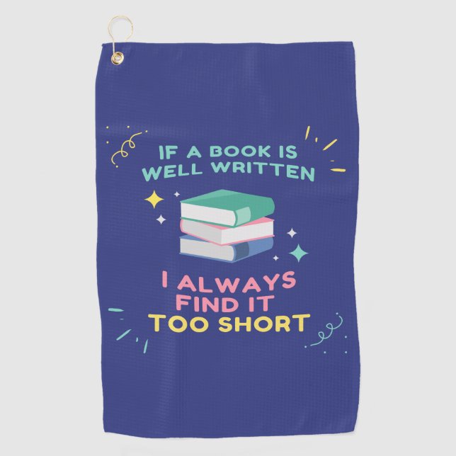 Toalla De Golf Avid Reader I - Cita de Jane Austen (Anverso)