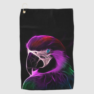Toalla De Golf Awesome Plum Glow Parrot