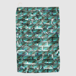 Toalla De Golf Azul claro, burbujas en la rejilla o pared de ladr