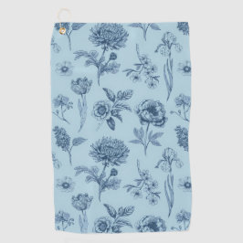Toalla De Golf Azul Floral