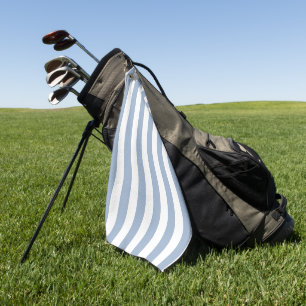 Toalla de Golf Azul y Blanca a Rayas