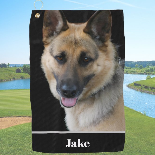 Toalla De Golf Back Custom Name Dog Photo Personalized (Subido por el creador)