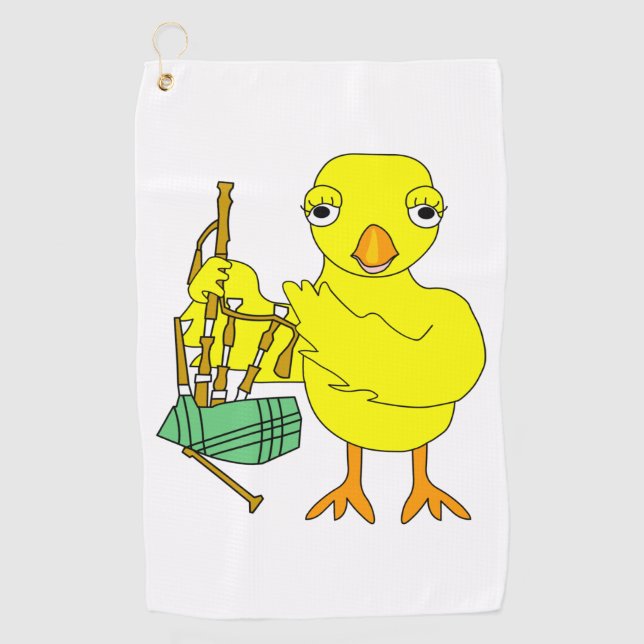 Toalla De Golf Bagpipe Chick (Anverso)