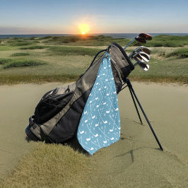 Toalla De Golf Bala de palo de golf azul marino