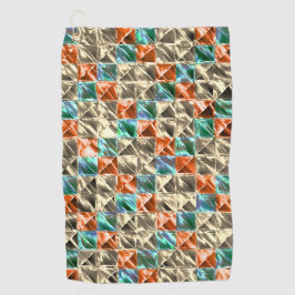 Toalla De Golf Baldosas beige, cian y coral o manchadas