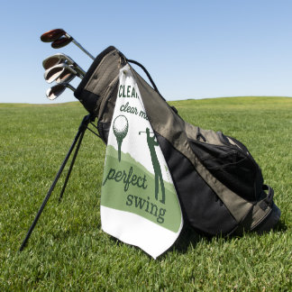 Toalla De Golf Balls Limpias Mente Limpia Perfecto Swing Funny