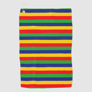 Toalla De Golf Bandas de bandera de pagarés de pagarés Colores de
