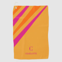 Bandas retro negrita Naranja rosa mostaza