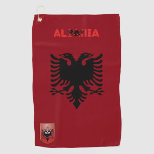 Toalla De Golf Bandera albanesa