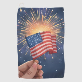 Toalla De Golf Bandera Americana Patriótica