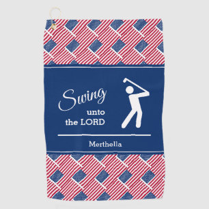 Toalla De Golf Bandera Americana Patriótica Personalizada
