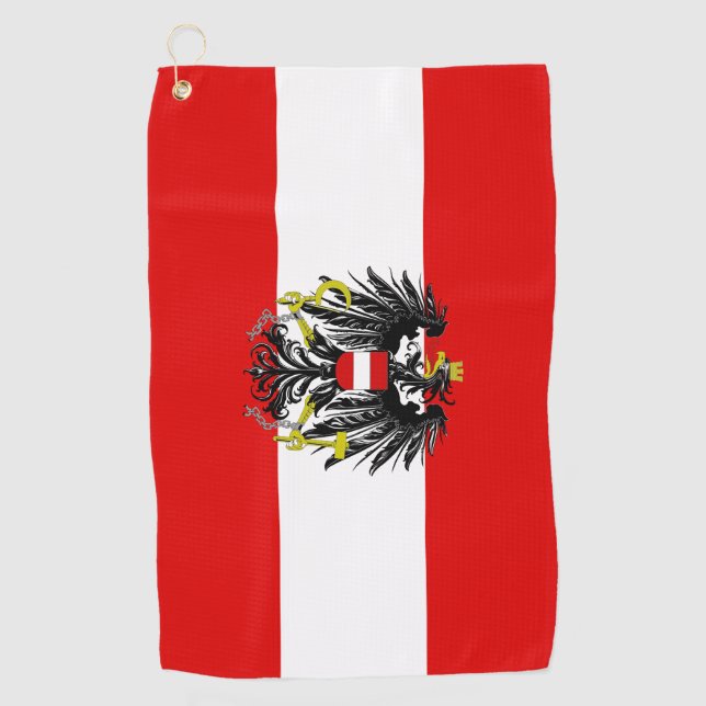 Toalla De Golf Bandera austriaca (Anverso)