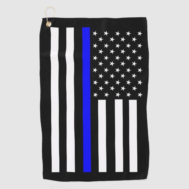 Toalla De Golf Bandera azul de línea delgada (Anverso)