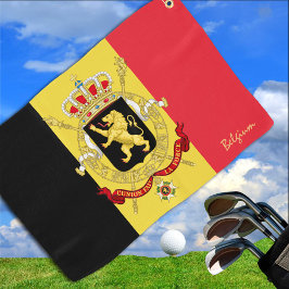 Toalla De Golf Bandera belga y golf/deportes Golf Brussel G