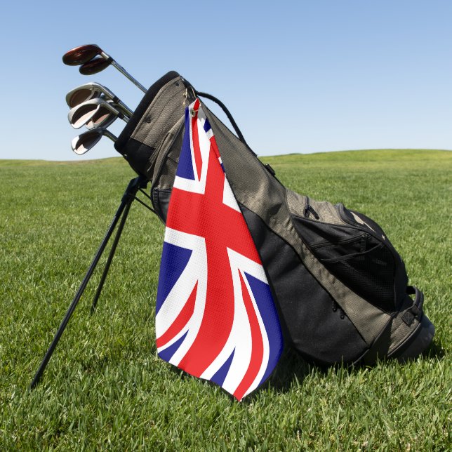 Toalla De Golf Bandera británica jack Red White (Verde)