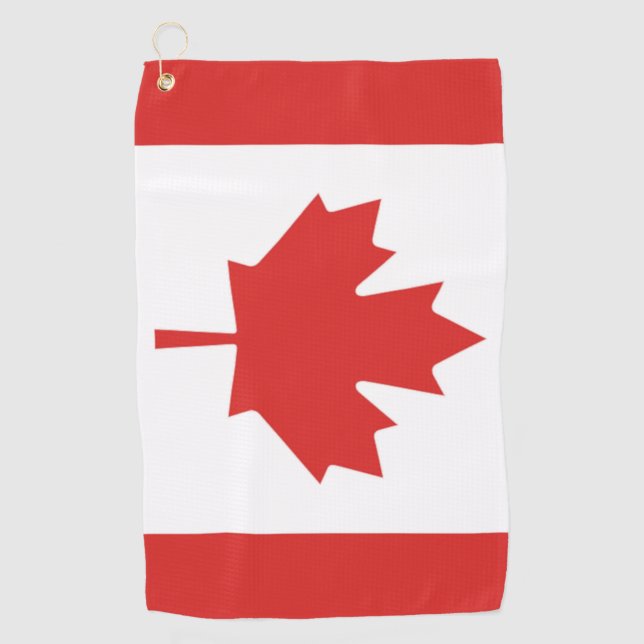 Toalla de golf Bandera Canadiense (Anverso)