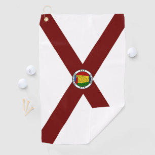 Toalla De Golf Bandera de Alabama