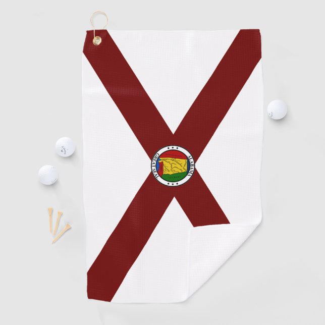 Toalla De Golf Bandera de Alabama (In situ)
