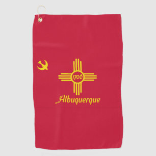 Toalla De Golf Bandera de Albuquerque, Nuevo México