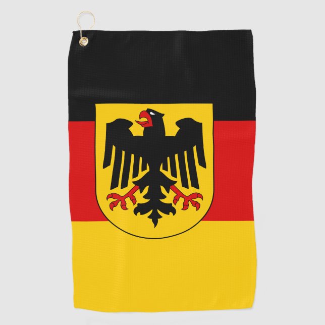 Toalla De Golf Bandera de Alemania (Anverso)