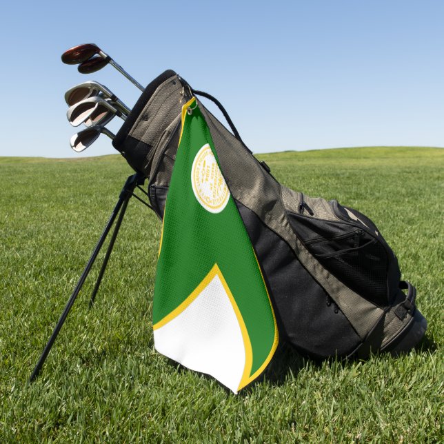 Toalla De Golf Bandera de Amityville (Nueva York) (Verde)