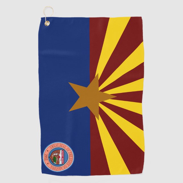 Toalla De Golf Bandera de Arizona (Anverso)