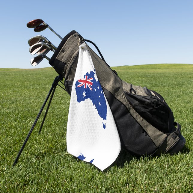 Toalla De Golf Bandera de Australia (Verde)