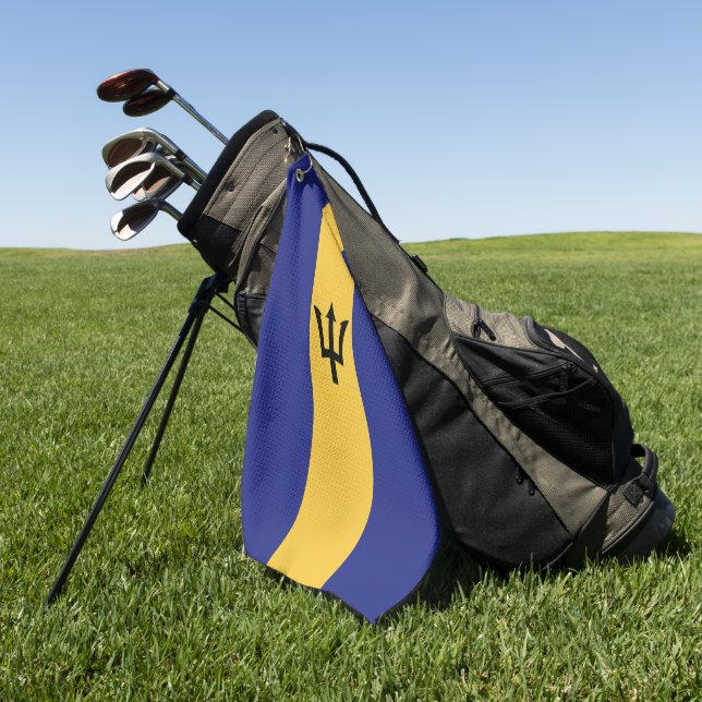 Toalla De Golf Bandera de Barbados (Verde)