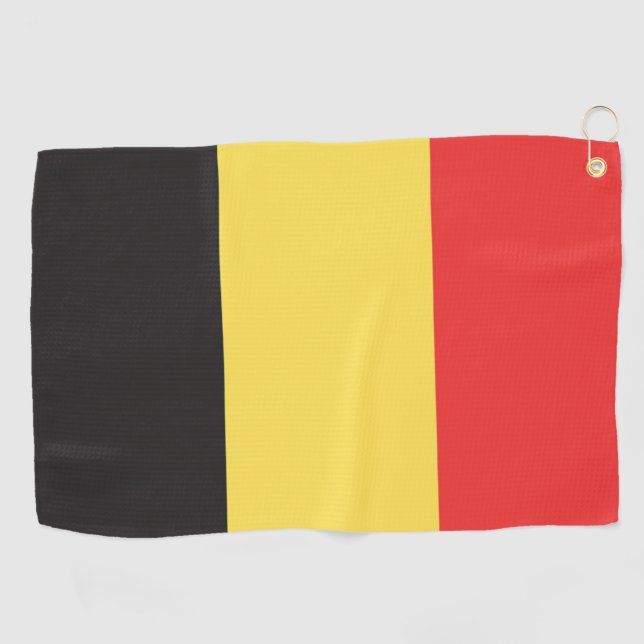 Toalla De Golf Bandera de Bélgica (Horizontal)