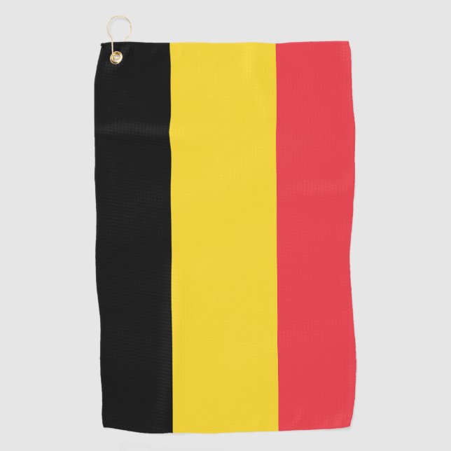 Toalla De Golf Bandera de Bélgica (Anverso)